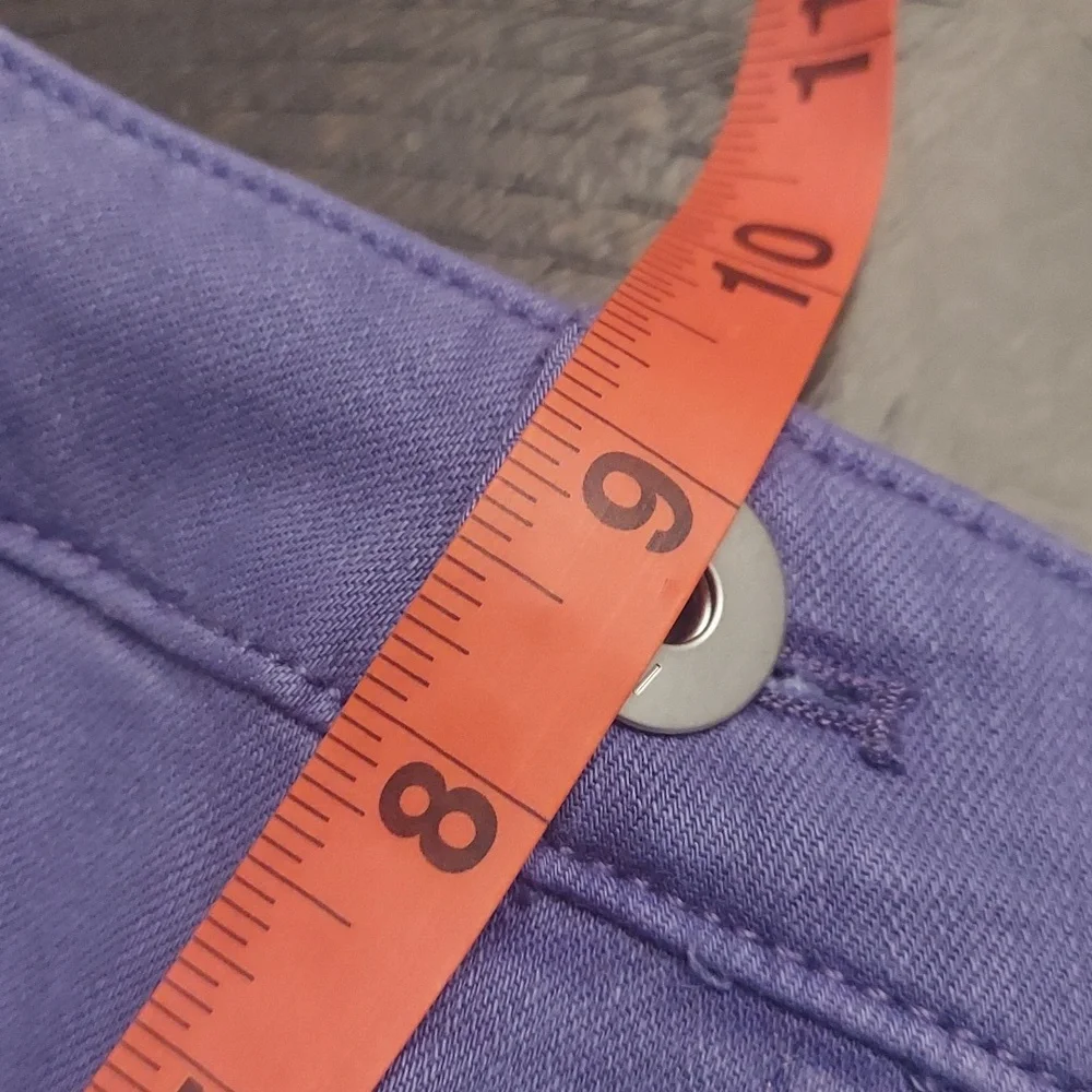 J JILL Wide-Leg Classic Cropped Midrise Jeans In Light French Violet - Picture 16 of 16